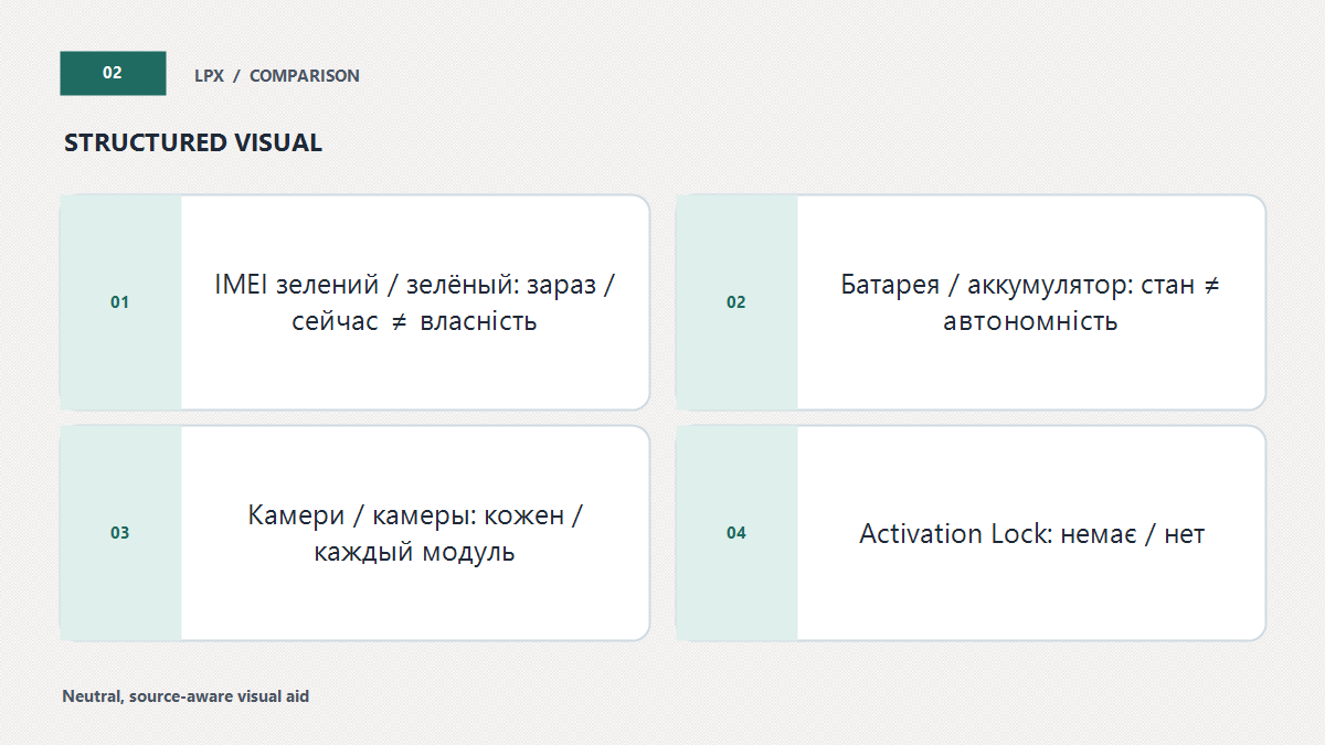 Що показує кожна перевірка