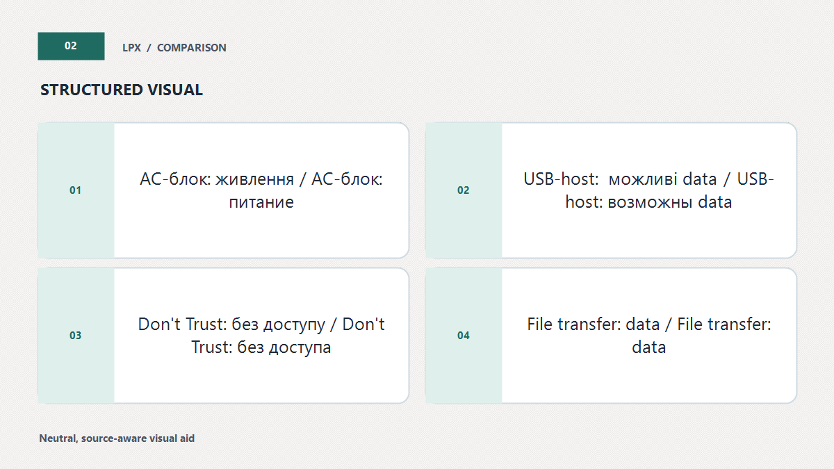 Живлення не тотожне доступу до даних