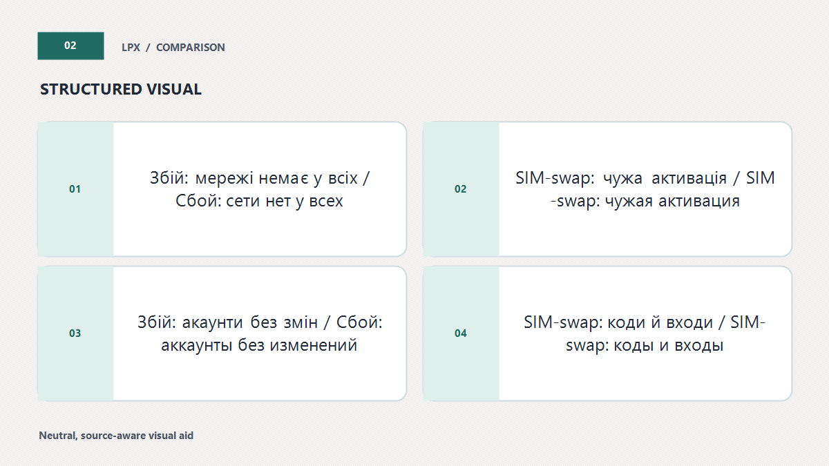 Збій мережі чи захоплення номера
