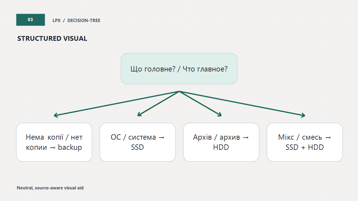 Роль накопичувача за головною задачею